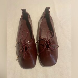 Burgundy Ballet Flats